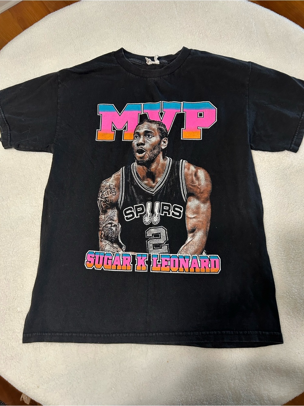 Spurs Sugar K Leonard MVP Tee